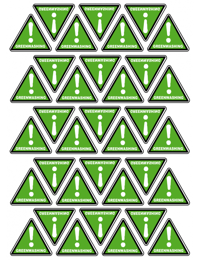 Green washing - 35fois 5x4.5cm - Sticker/autocollant