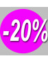 Soldes remise 20% rond (20cm) - Sticker/autocollant