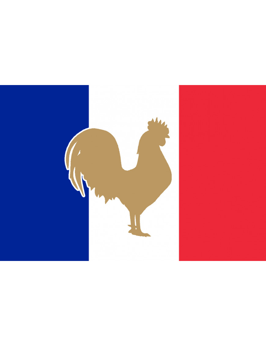 Coq Français - 15x10cm - Sticker/autocollant