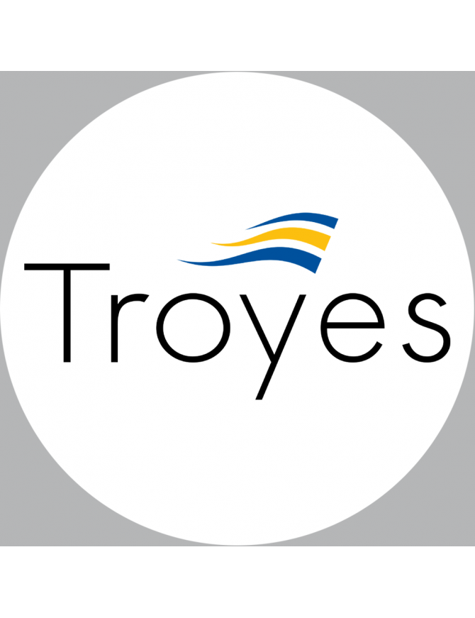 Troyes (20cm) - Sticker/autocollant