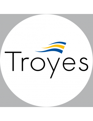 Troyes (5cm) - Sticker/autocollant