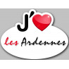 j'aime les Ardennes (15x11cm) - Sticker/autocollant