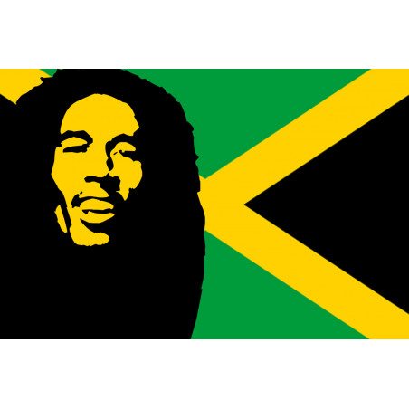 Bob Marley (15x10cm) - Sticker/autocollant) - Sticker/autocollant