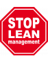 Lean management stop (10x10cm) Sticker/autocollant