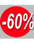 Soldes remise 60% (20cm) - Sticker/autocollant