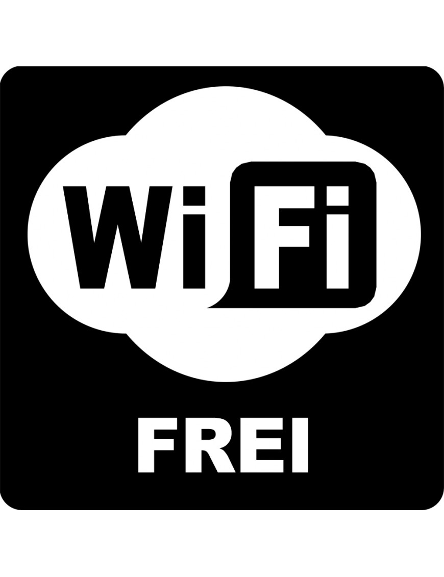 WIFI Frei - 5cm - Sticker/autocollant