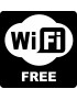 WIFI Free - 10cm - Sticker/autocollant