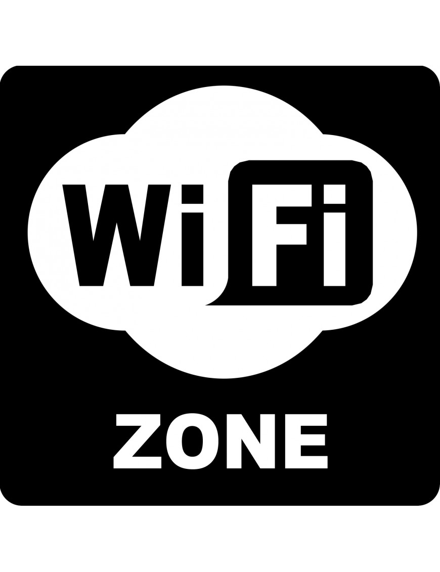 wifi zone - 5cm - Sticker/autocollant