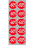 Soldes remise 60% (10 fois 5cm)  - Sticker/autocollant