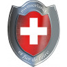 Suisse et fier de l'être - 5x4cm - Sticker/autocollant