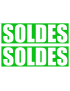 Soldes Impact Vert (2 fois 29x9.5cm) - Sticker/autocollant