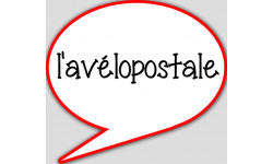 l'avélopostale - 10x9cm - sticker/autocollant