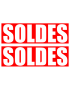 Soldes Impact Rouge (2 fois 29x9.5cm) - Sticker/autocollant