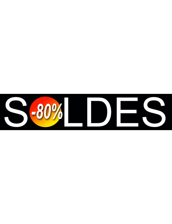 Soldes Design 80% - 21x4,4cm - Sticker/autocollant