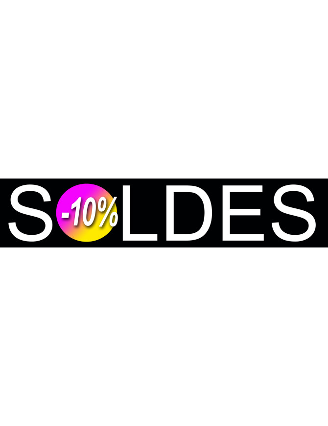 Soldes Design 10% - 21x4,4cm - Sticker/autocollant