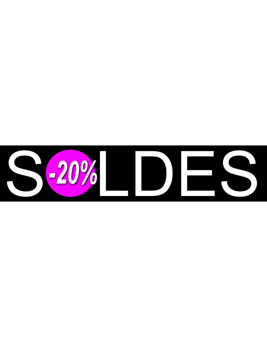 Soldes Design 20% - 21x4,4cm - Sticker/autocollant