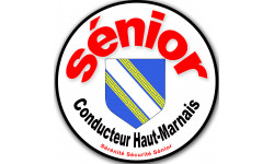 conducteur Sénior Haut-Marnais - 10cm -Sticker/autocollant