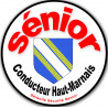 conducteur Sénior Haut-Marnais - 10cm -Sticker/autocollant