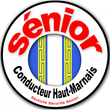 conducteur Sénior Blason Haut-Marnais - 10cm - Sticker/autocollant