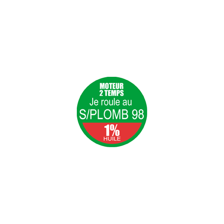 SANS PLOMB 98 mélange 1 pourcent - 10cm - Sticker/autocollant