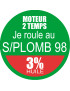 SANS PLOMB 98 mélange 3 pourcent - 5cm - Sticker/autocollant