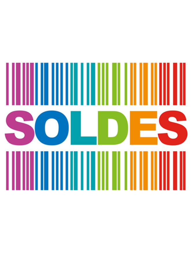 Soldes Ambiance Code Barre (30x20.5cm) - Sticker/autocollant