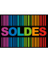 Solde Ambiance Code Barre Noir (30x20,5cm) Sticker/autocollant