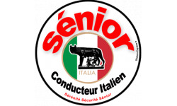 conducteur Sénior Italien - 15cm - Sticker/autocollant