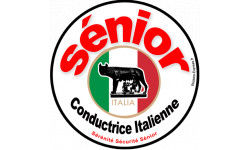 conductrice Sénior Italienne - 15cm - Sticker/autocollant