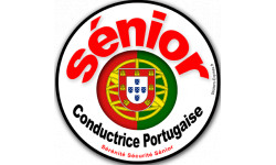 conductrice Sénior Portugaise - 15cm - Sticker/autocollant