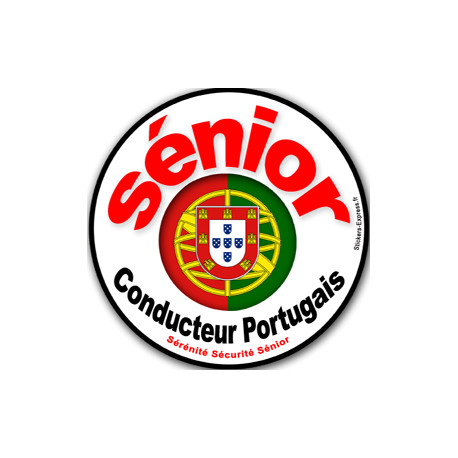 conducteur sénior Portugais - 15cm - Sticker/autocollant