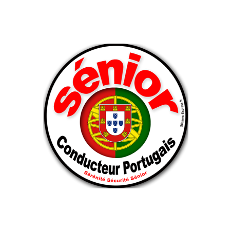 conducteur sénior Portugais - 15cm - Sticker/autocollant