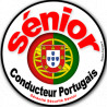 conducteur sénior Portugais - 15cm - Sticker/autocollant