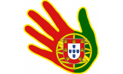 main Portugaise - 10x10cm - Sticker/autocollant