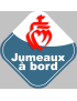 jumeaux à bord vendéen - 15cm - Sticker/autocollant