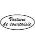 Voiture de Courtoisie (20x9cm) - Sticker/autocollant