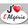 J'aime l'Algérie - 5x3.7cm - Sticker/autocollant