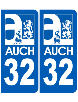 immatriculation Auch 32 - Sticker/autocollant