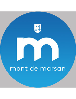 Mont-de-Marsan (20x20cm) - Sticker/autocollant