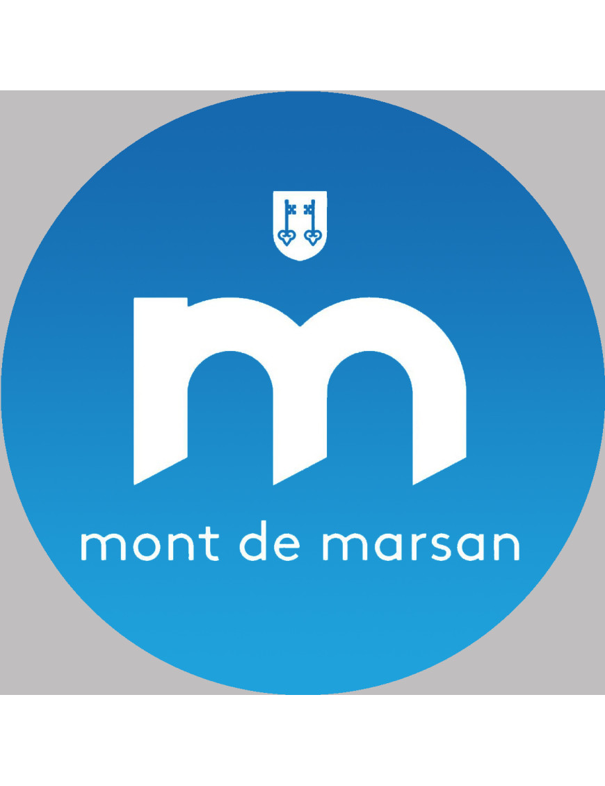 Mont-de-Marsan (5x5cm) - Sticker/autocollant