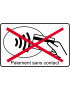 Pas de paiement sans contact carte - 15x9.2cm - Sticker/autocollant