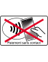 Pas de paiement sans contact smartphone - 20x12.3cm - Sticker/autocollant