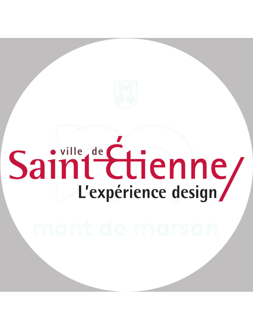 Saint-Étienne (15x15cm) - Sticker/autocollant