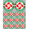 Produits Basque - 2fois 10cm/12fois 5cm - Sticker/autocollant