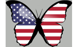 Autocollants : effet papillon USA