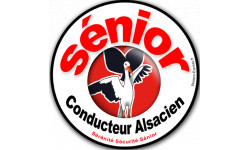 Conducteur Sénior Alsacien (15x15cm) - Sticker/autocollant