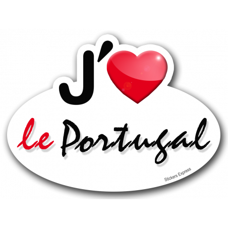 Autocollants :j'aime le Portugal