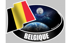 BELGIQUE (10x14cm) - sticker/autocollant