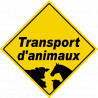 Transport d'animaux - 20x20cm - Sticker/autocollant