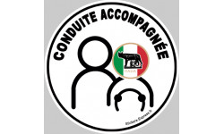 Autocollants : conduite accompagnee Italien